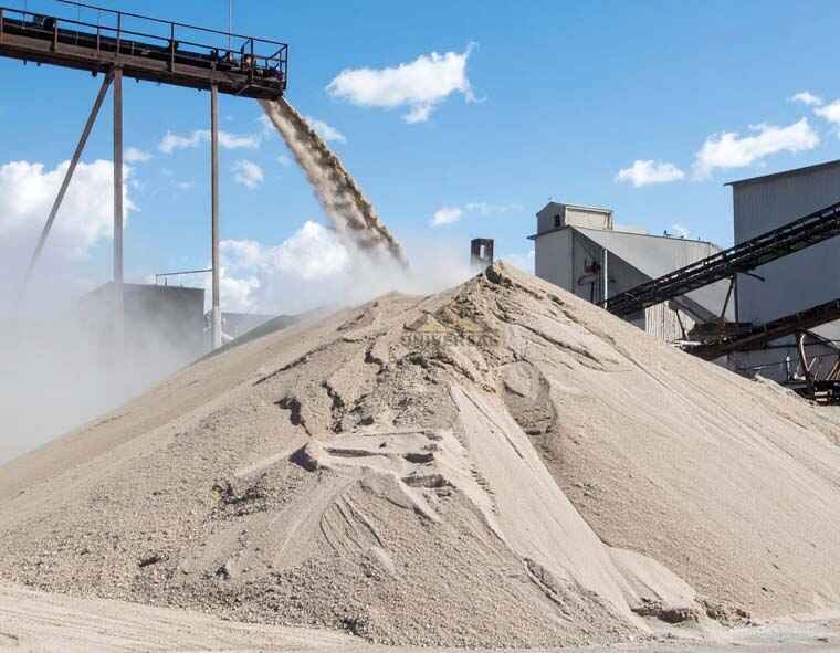 cleaning the silica sand