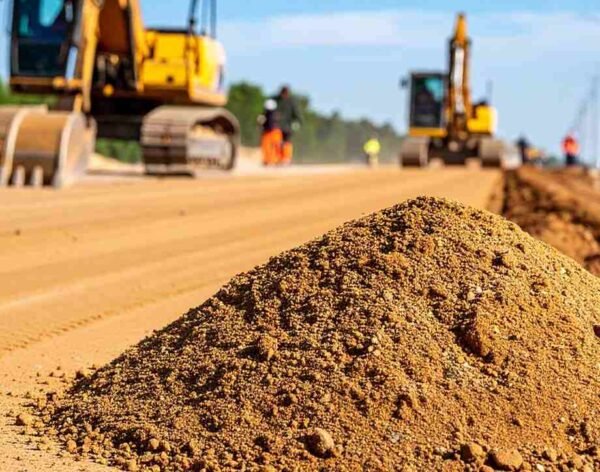 Using silica sand for road construction