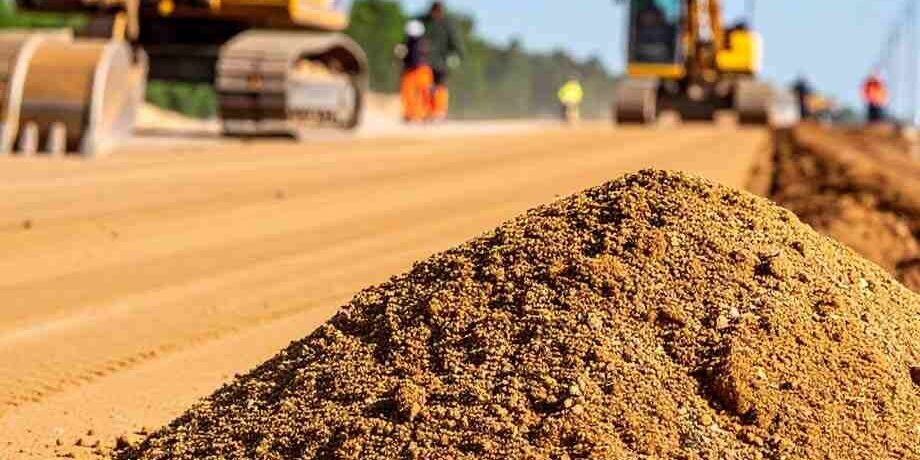 Using silica sand for road construction